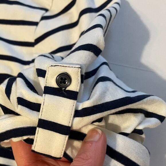 Tommy Hilfiger Striped Navy & White Short Roll Sleeve Dress, Nautical, XL - Picture 3 of 9